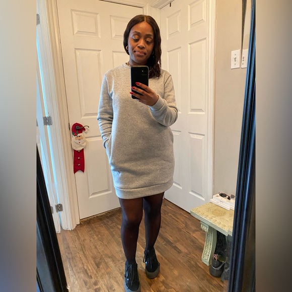 Grey Sweater Dress - Picture 1 of 9